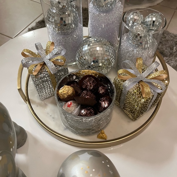 Sequin and glass seed neeldle Beads ornaments Christmas tree - Picture 5 of 10